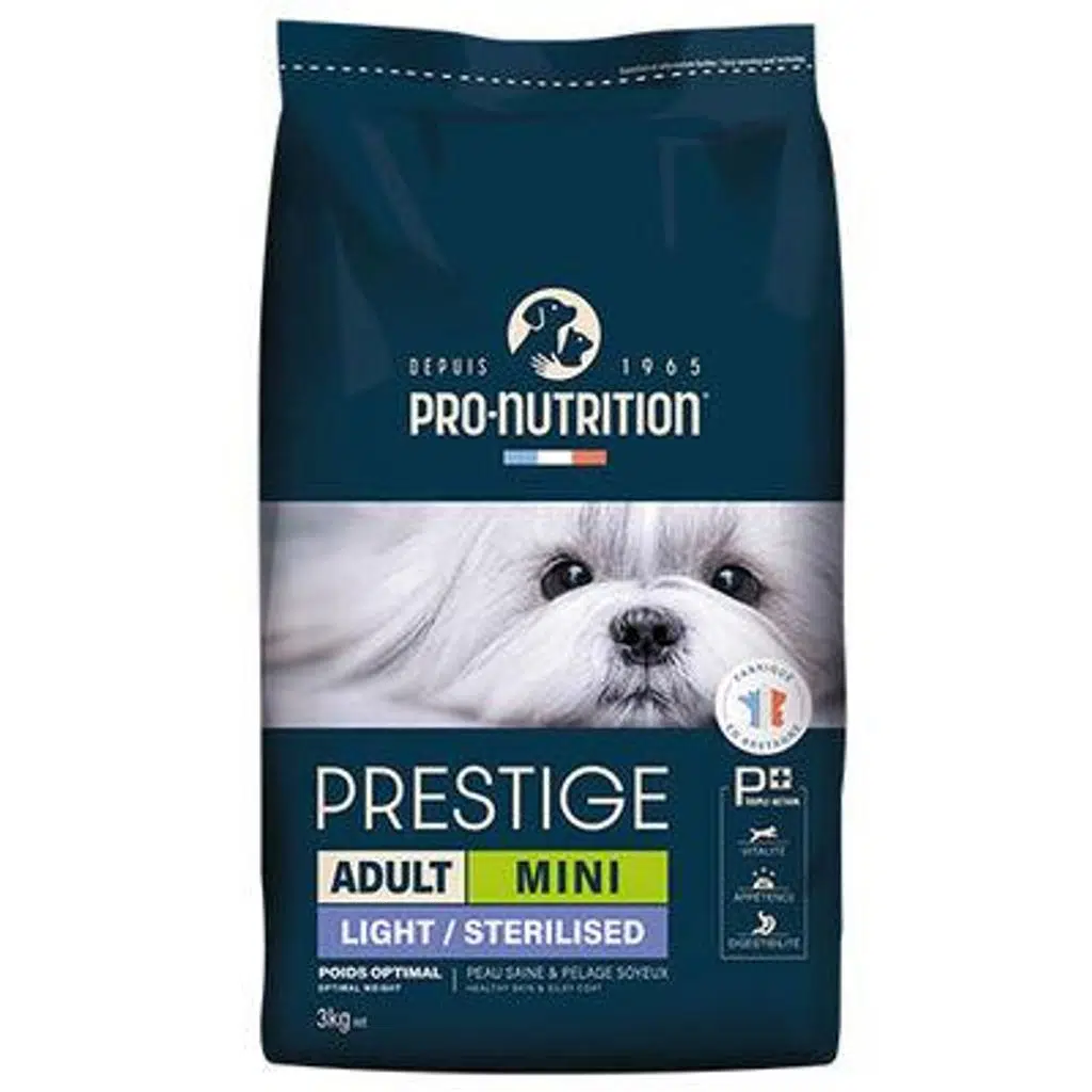 Pro Nutrition Prestige Sterilised Light Mini Tavuklu Küçük Irk Yetişkin Köpek Maması 3Kg