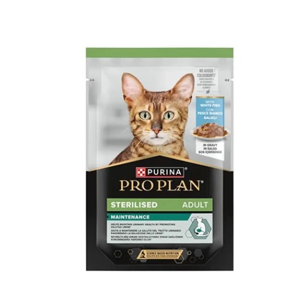 Pro Plan Pouch Beyaz Balıklı Kısırlaştırılmış Kedi Konservesi 85gr