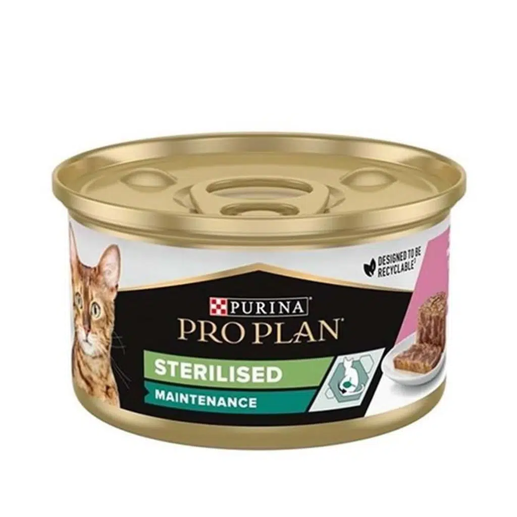 Pro Plan Sterilised Ton ve Somonlu Kısırlaştırılmış Kedi Konservesi 85 Gr