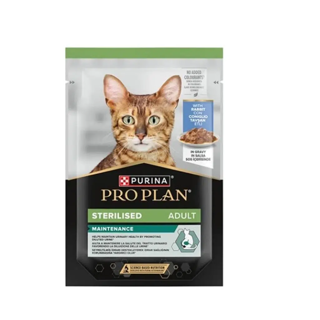 Pro Plan Tavşan Etli Steril Pouch Kısır Kedi Konservesi 85 Gr