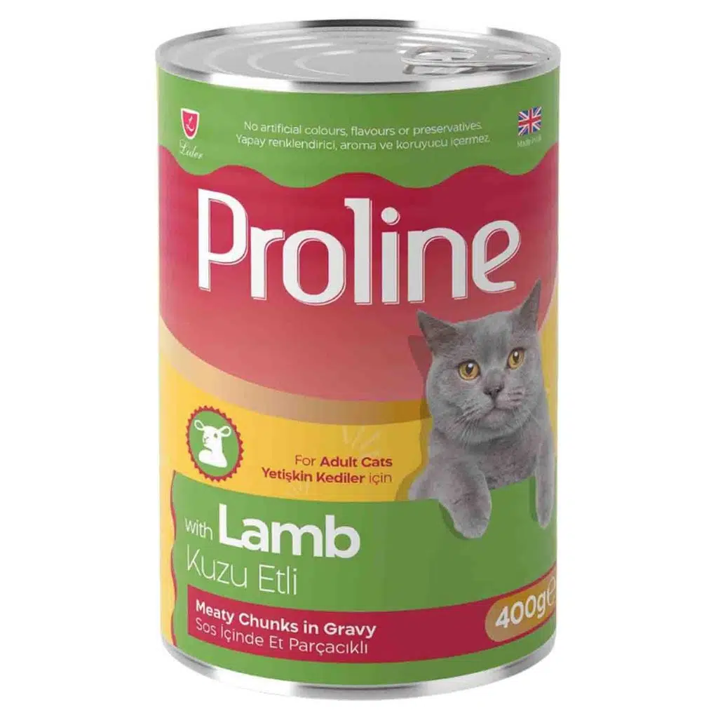 Proline Sos İçinde Parça Kuzu Etli Yetişkin Kedi Konservesi 400gr