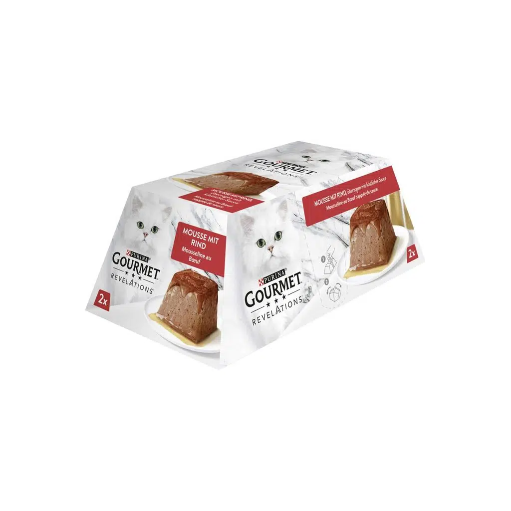 Purina Gourmet Revelations Sığır Etli Kedi Yaş Maması 2 x 57 Gr