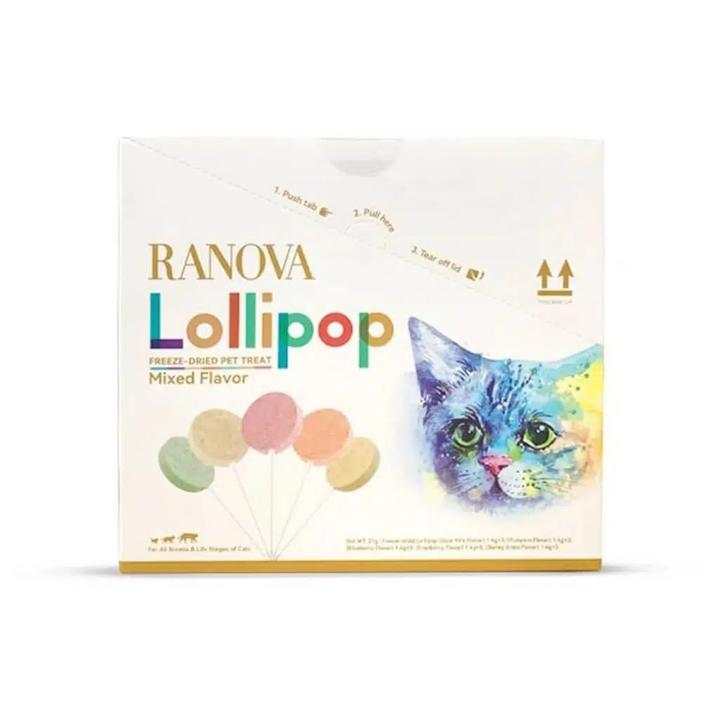 Ranova Kediler için Karışık Lezzetli Lolipop 1.4 gr 15 ad