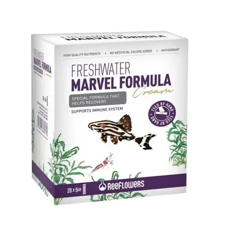 ReeFlowers Freshwater Marvel Formula Cream Tatlı Su Balıkları İçin Balık Yemi 20x5gr