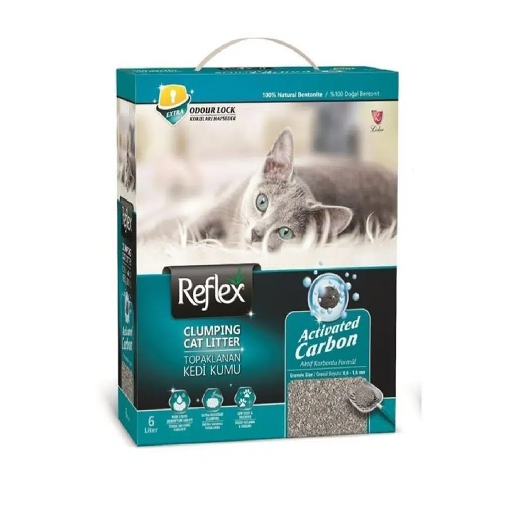 Reflex Active Carbon Gri Kedi Kumu 6 lt YEŞİL