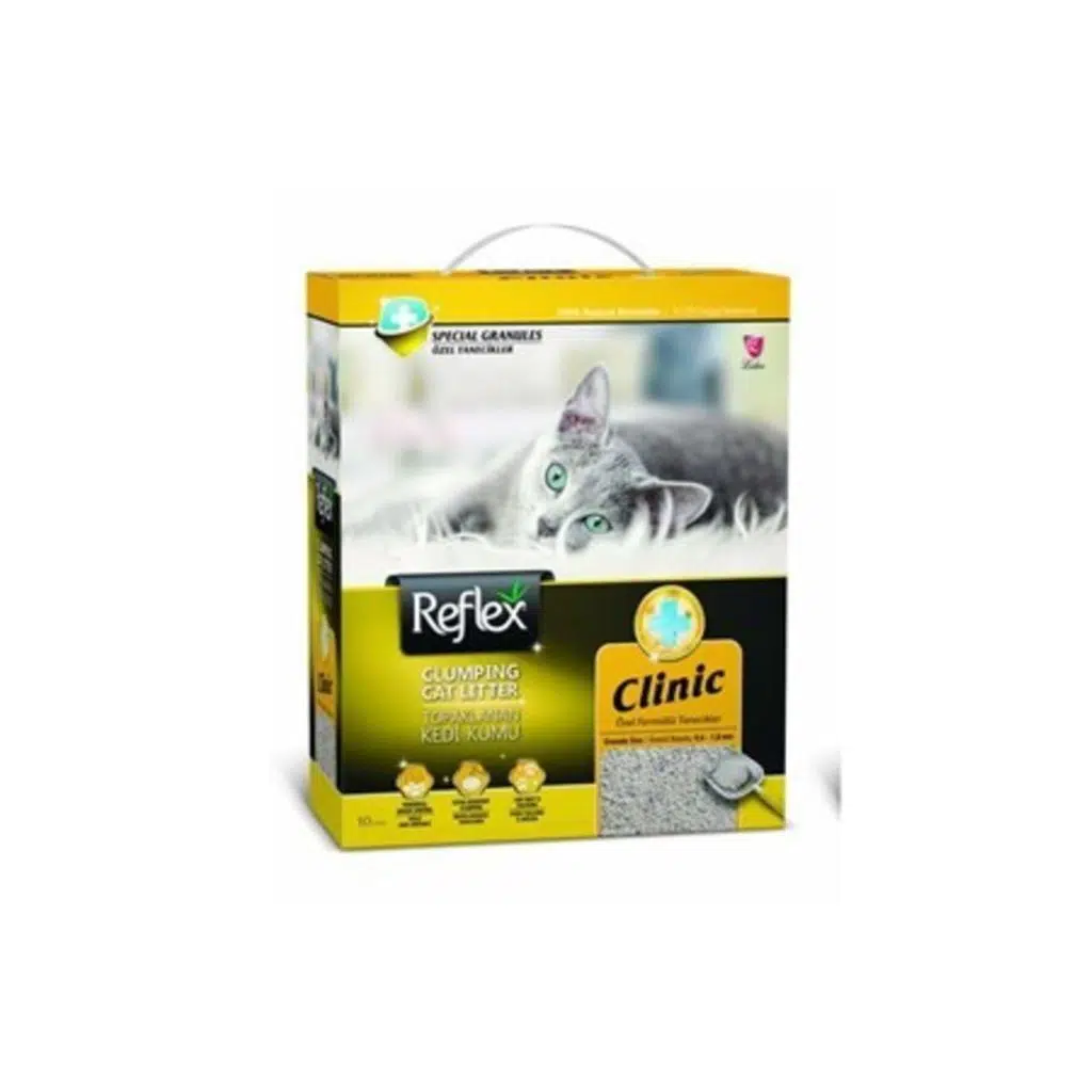 Reflex Klinik Özel Tanecik Hızlı Topaklanan Kedi Kumu 10 lt