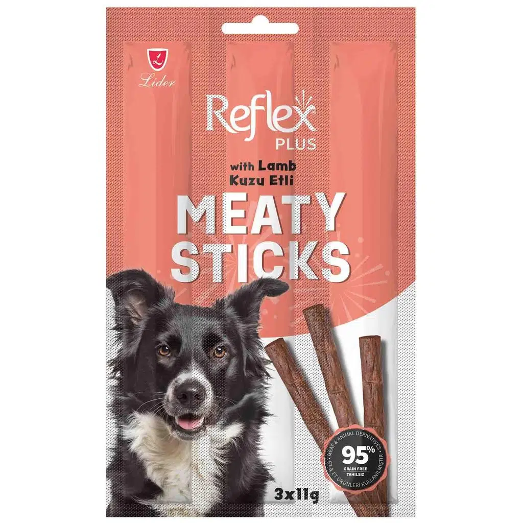 Reflex Stick Kuzu Etli Köpek Ödül 3x5 gr/15 Gr
