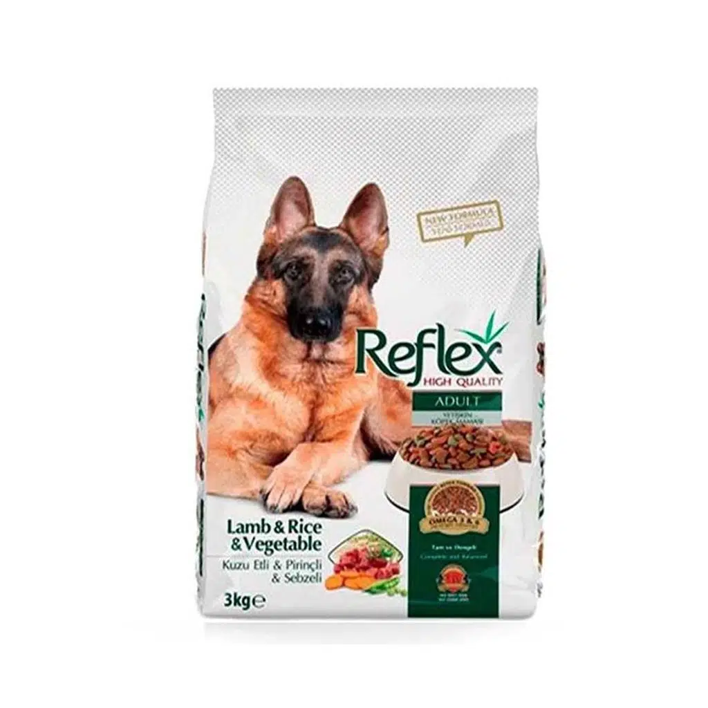 Reflex Kuzulu/Sebzeli Köpek Maması-3 KG