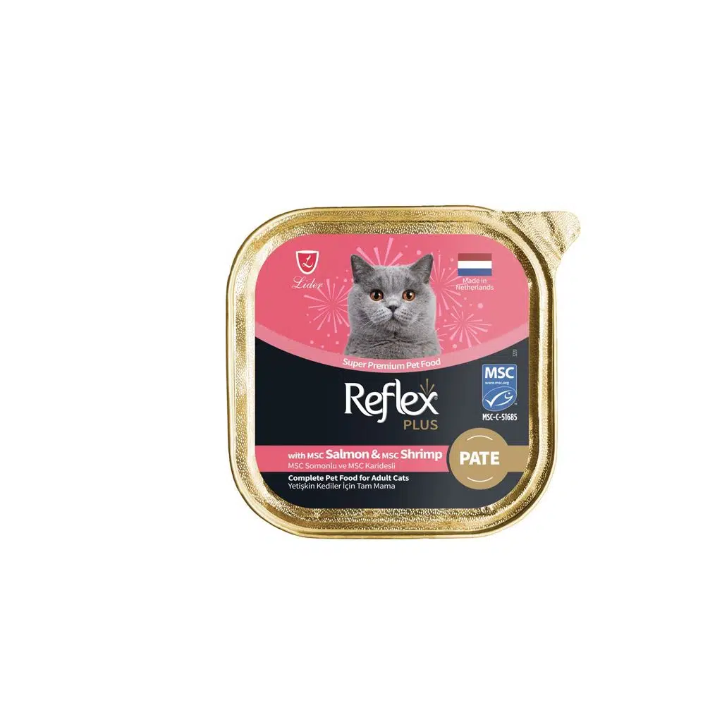 Reflex Plus Pate Somonlu Karidesli Kedi Konservesi 85 GR