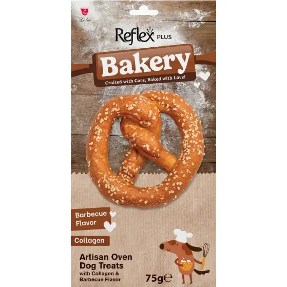 Reflex Plus Bakery Barbekü Aromalı Brezel Çiğnemelik Köpek Ödül Maması 75gr