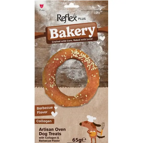 Reflex Plus Bakery Barbekü Aromalı Simit Çiğnemelik Köpek Ödül Maması 65gr