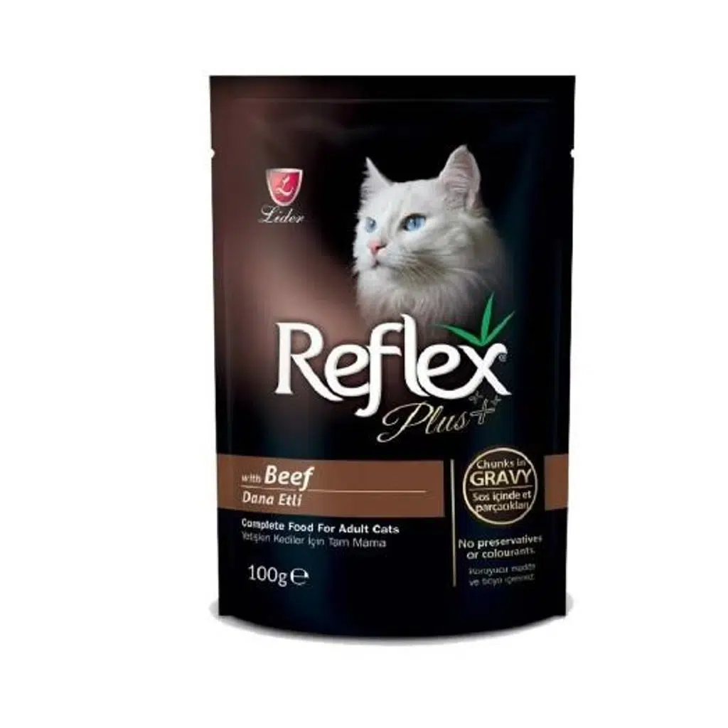 Reflex Plus Biftekli Et Parcacıkları sos içinde 100 Gr