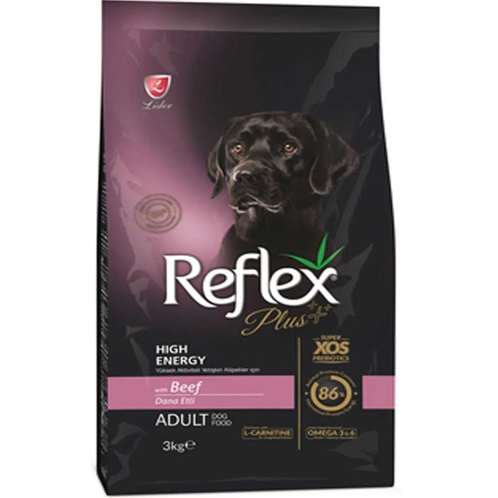 Reflex Plus Biftekli High Energy Köpek Maması 3 Kg