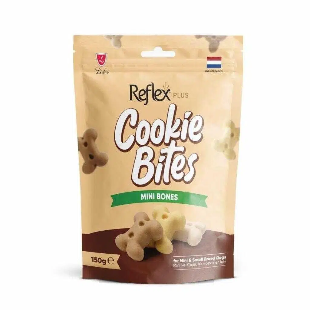 Reflex Plus Cookie Bites Mini Bones Küçük Irk Köpek Ödül Maması 150gr