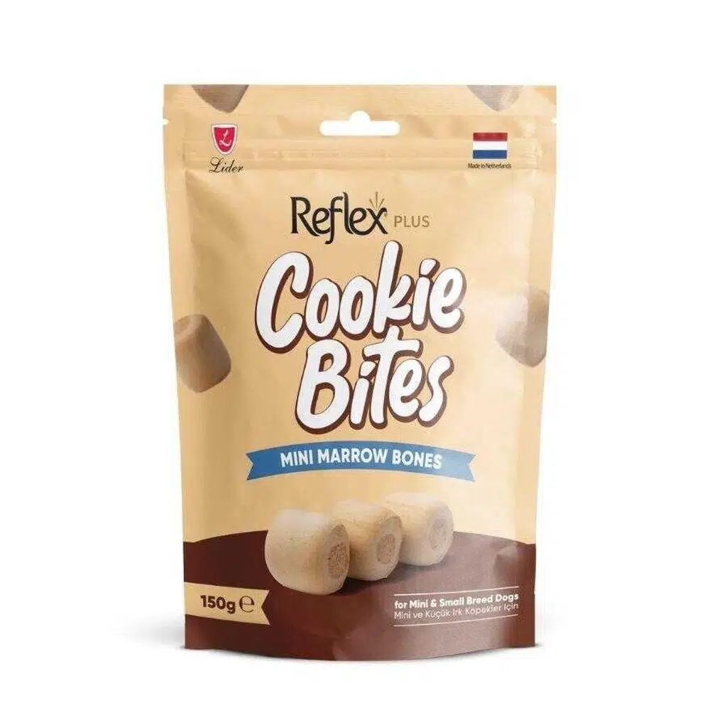 Reflex Plus Cookie Bites Mini Marrow Bones Küçük Irk Köpek Ödül Maması 150gr