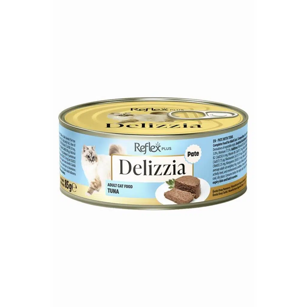 Reflex Plus Delizzia Kıyılmış Ton Balıklı Kedi Konservesi 85 gr