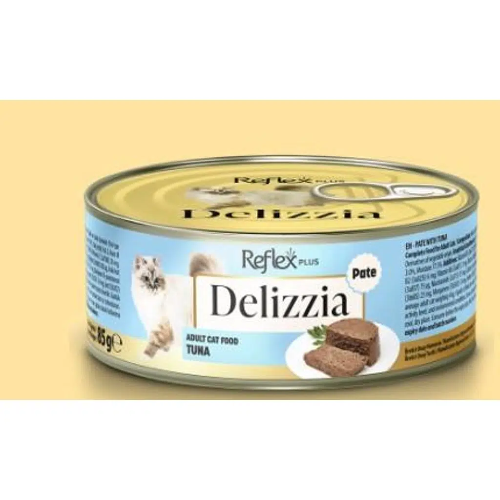 Reflex Plus Delizzia Kıyılmış Ton Balıklı Kedi Konservesi 85 gr