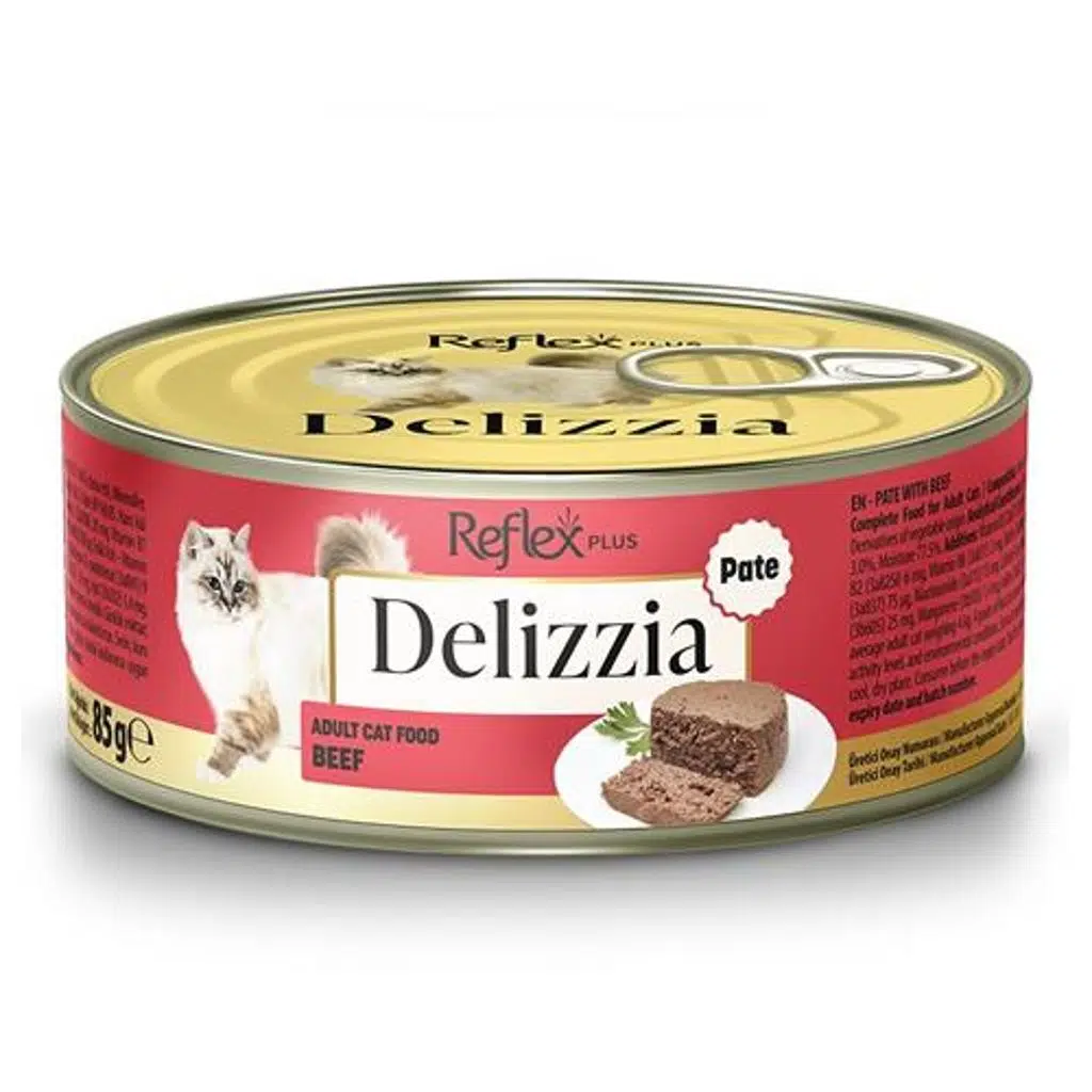 Reflex Plus Delizzia Sos İçinde Parça Dana Etli Kedi Yaş Mama 85 gr