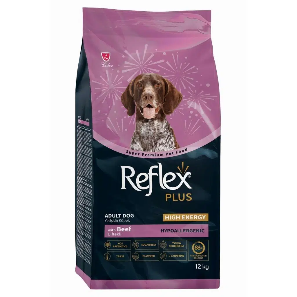 Reflex Plus High Energy Dana Etli Yetişkin Köpek Maması 12 kg