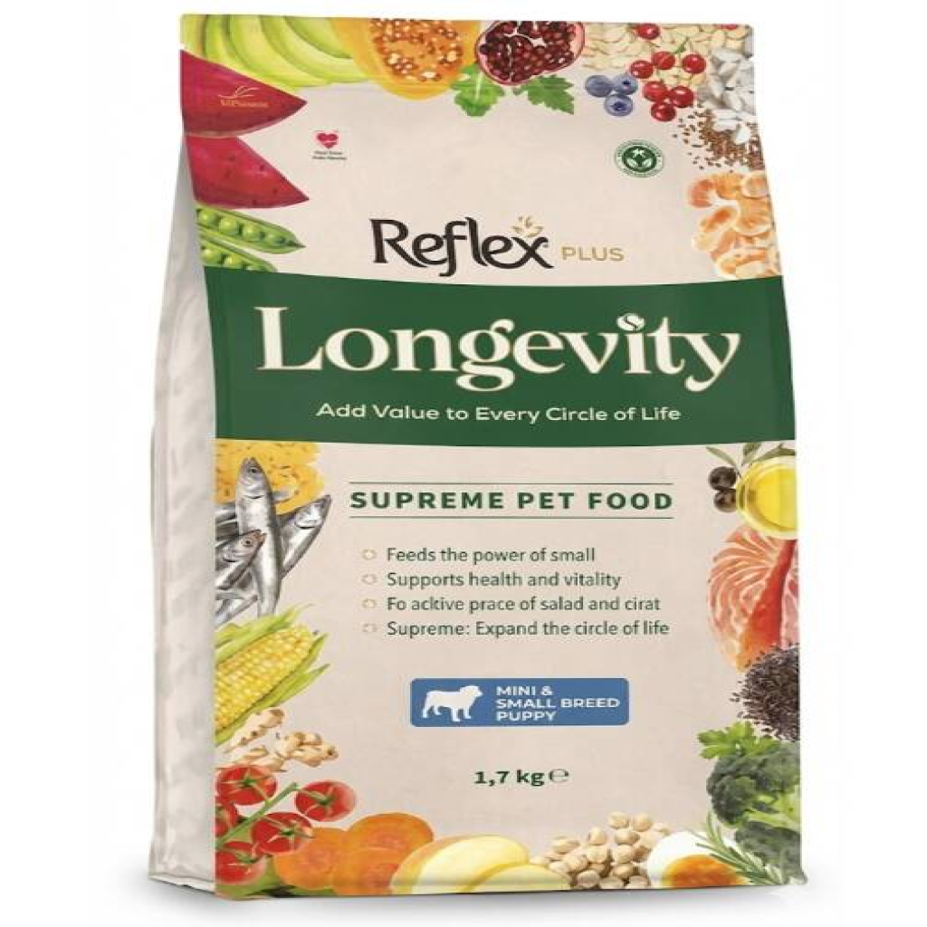 Reflex Plus Longevity Mini ve Küçük Irk Yavru Köpek Maması1700 G