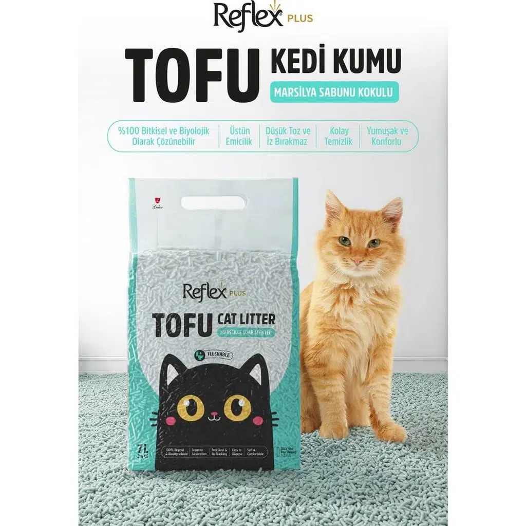 Reflex Plus Marsilya Sabunlu Tofu Kedi Kumu 2,8 kg 7lt