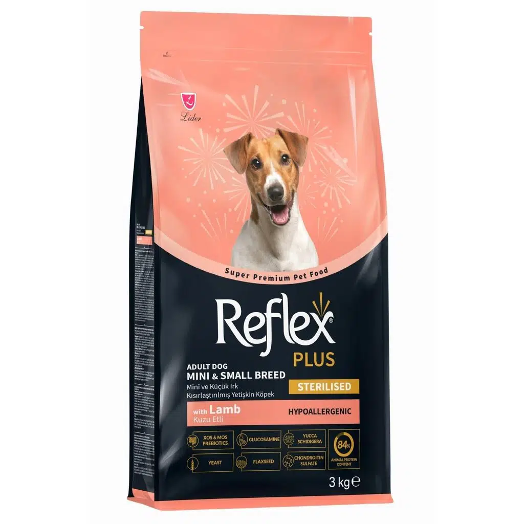 Reflex Plus Mini Small Kısır Sterilised Kuzulu Köpek Maması 3kg