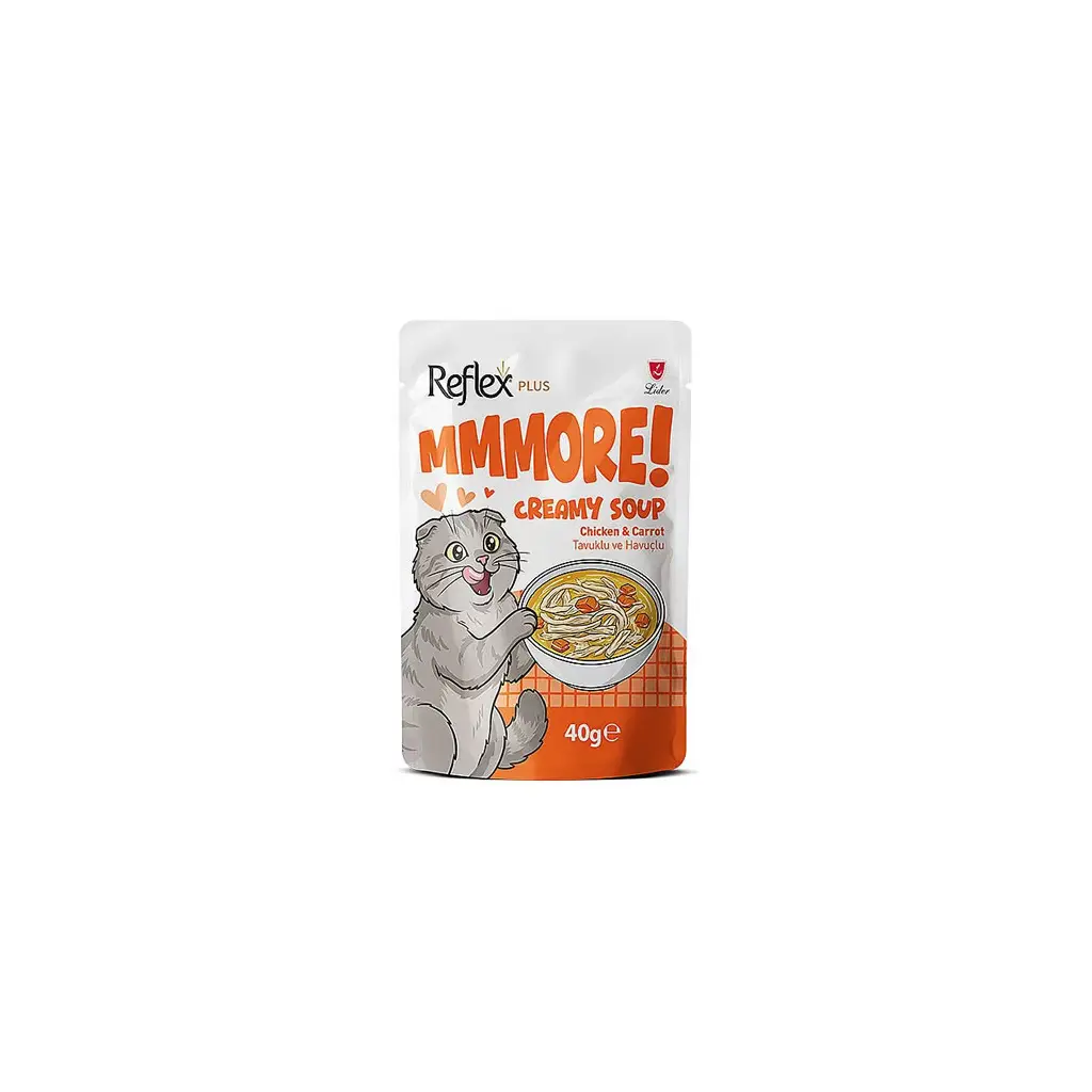 Reflex Plus MMore Tavuklu Havuçlu Kedi Çorbası 40 Gr