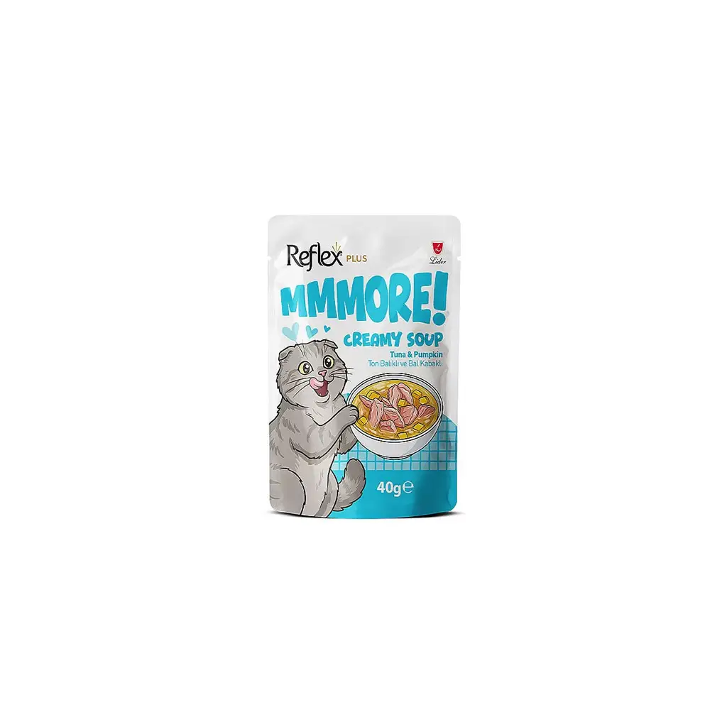 Reflex Plus MMore Ton Balıklı ve Balkabaklı Kedi Çorbası 40 Gr