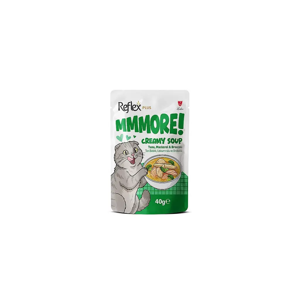 Reflex Plus MMore Ton Uskumru ve Brokolili Kedi Çorbası 40 Gr