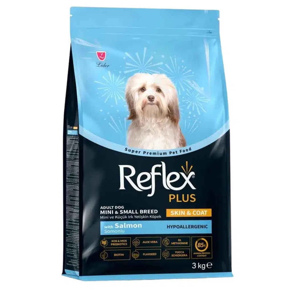 Reflex Plus Skin Coat Somonlu Mini ve Küçük Irk Köpek Maması 3 kg