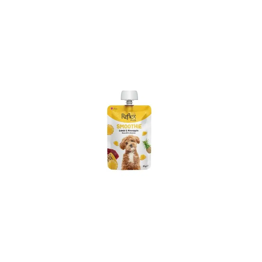 Reflex Plus Smoothie Kuzu Etli ve Ananaslı Likit Köpek Ödülü 85 Gr