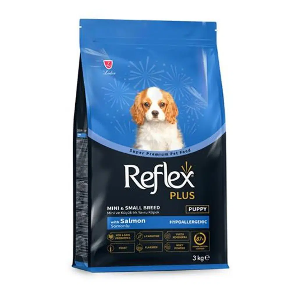 Reflex Plus Somonlu Mini ve Küçük Irk Yavru Köpek Maması 3 kg