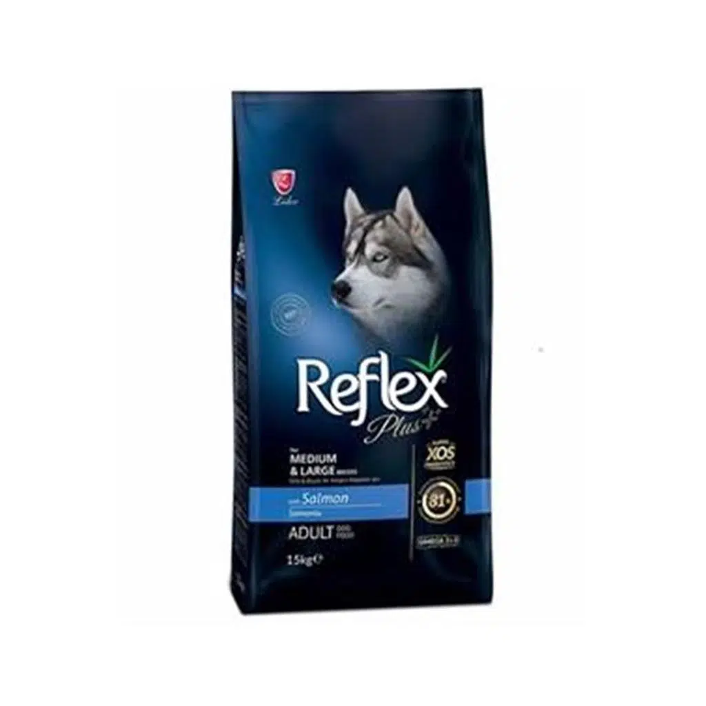 Reflex Plus Somonlu Orta/Büyük Irk Köpek Maması 15 Kg