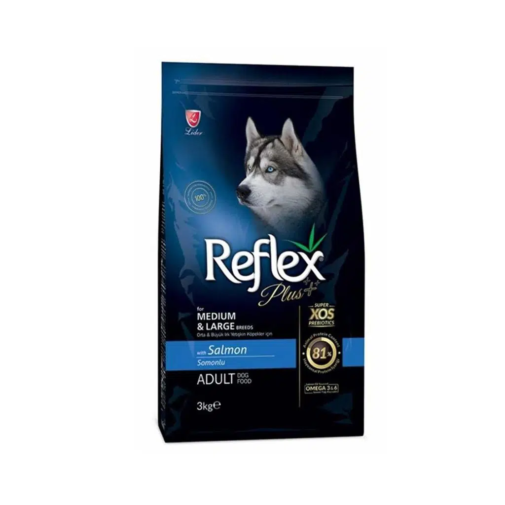 Reflex Plus Somonlu 3 kg Orta ve Büyük Irk Yetişkin Köpek Maması