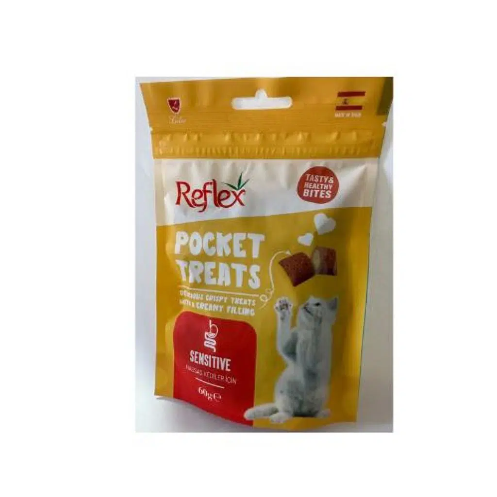 Reflex Pocket Treats Senstive Kedi Ödülü 60 gr