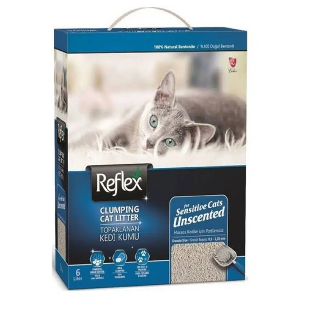 Reflex Sensitive Kokusuz Kedi Kumu 10 Lt MAVİ