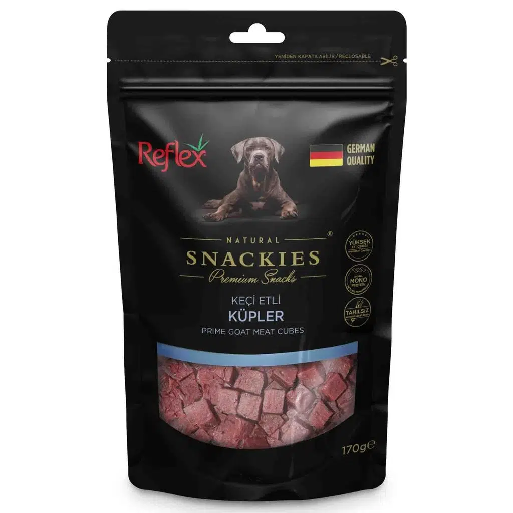 Reflex Snackies Keçi Etli Küpler 170gr