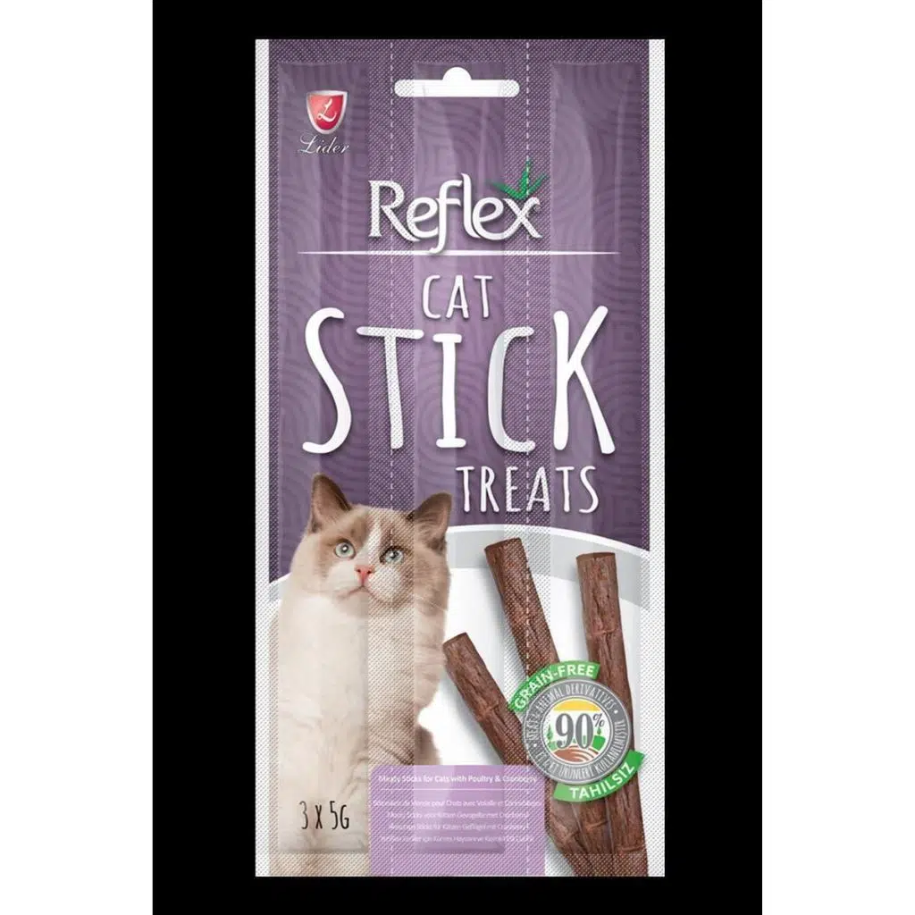 Reflex Sticks Kedi Ödül Kümes Hayvanlı/Kızılcık 3x5 gr