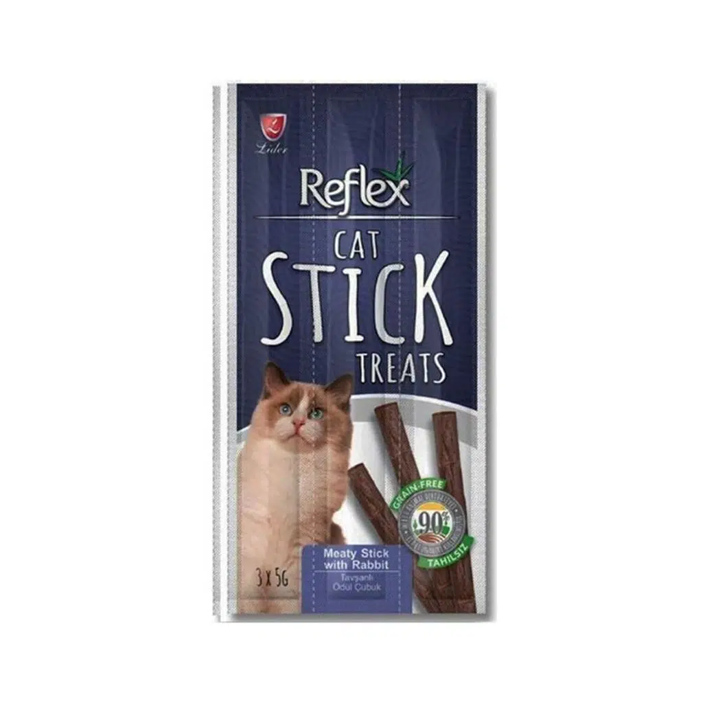 Reflex Sticks kedi ödül tavşanlı 3x5 gr/15 Gr