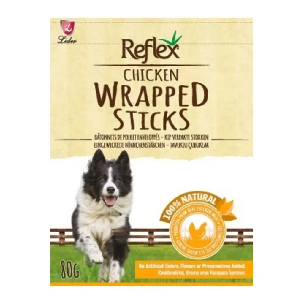 Reflex Tavuk Parçalı Çubuk Köpek Ödülü 80gr