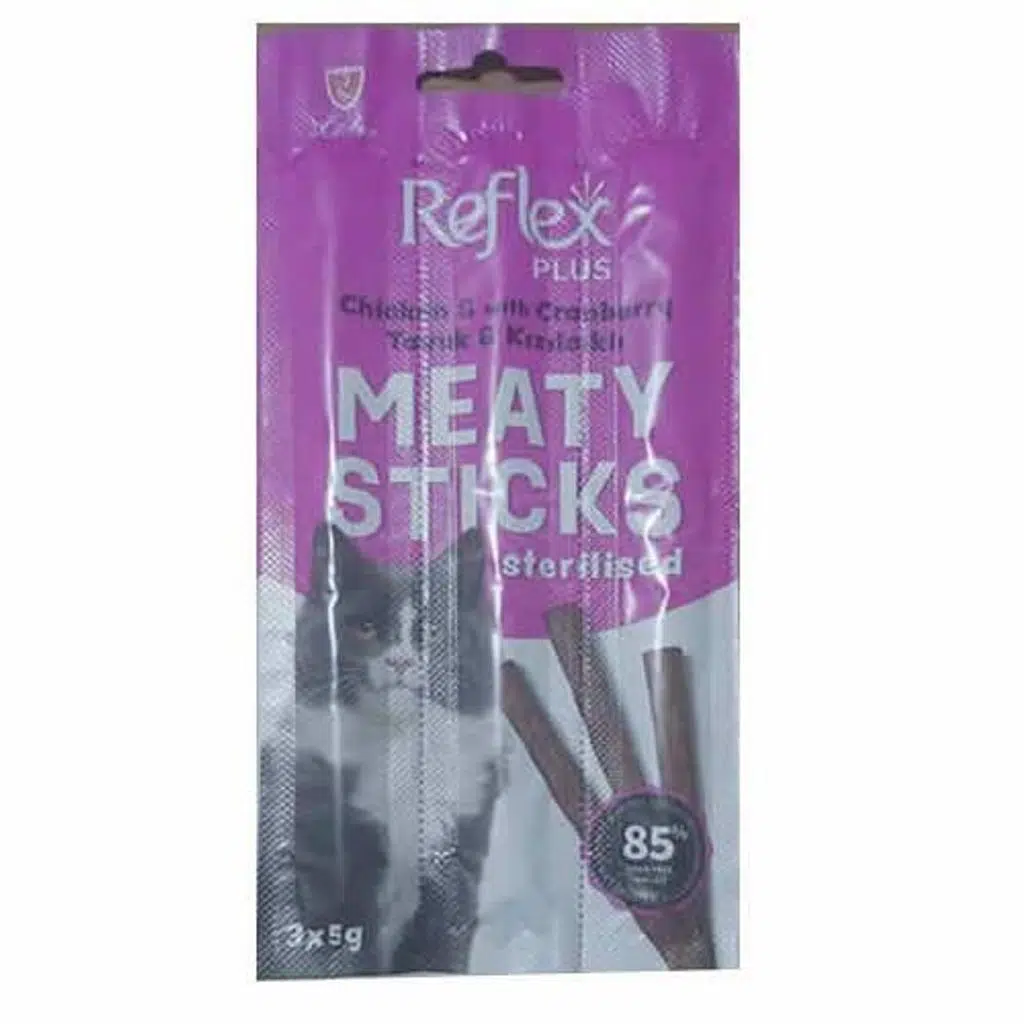 Reflex Stick Tavuklu ve Kızılcıklı Kısırlastırılmış Kedi Ödül 3x5 gr/15 Gr