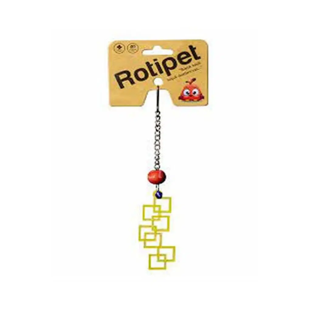 Rotipet kuş oyuncağı akrilik geometrik şekilli sarkaç-10