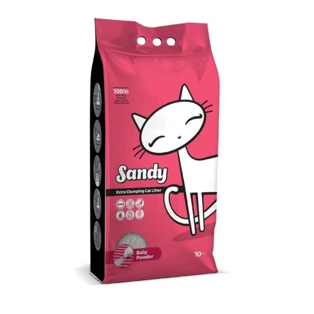 Sandy Bebek Pudralı Kedi Kumu 10 kg