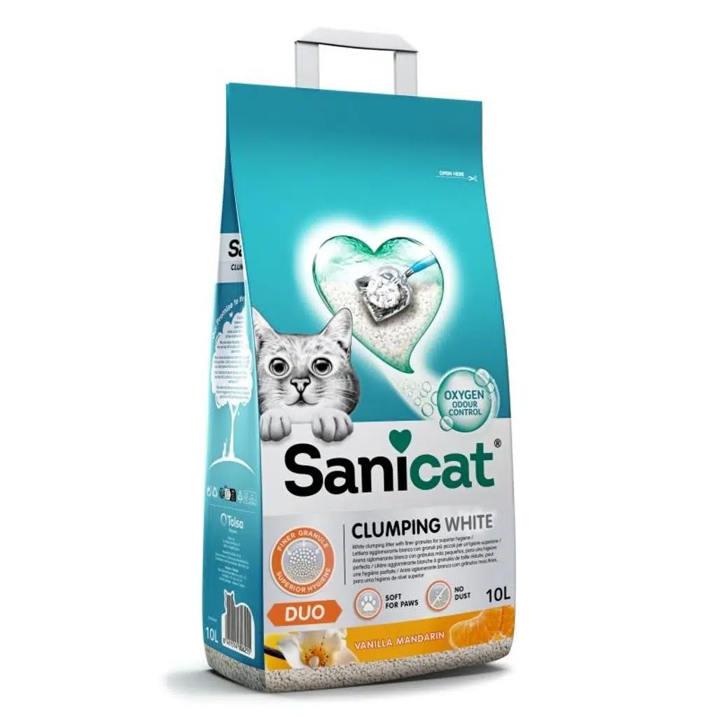 Sanicat Duo Vanilya Ve Mandalinalı Kedi Kumu 10 Lt