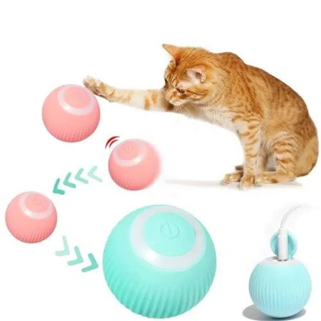 Şarjlı Otomatik Hareketlenen Kedi Oyun Topu 