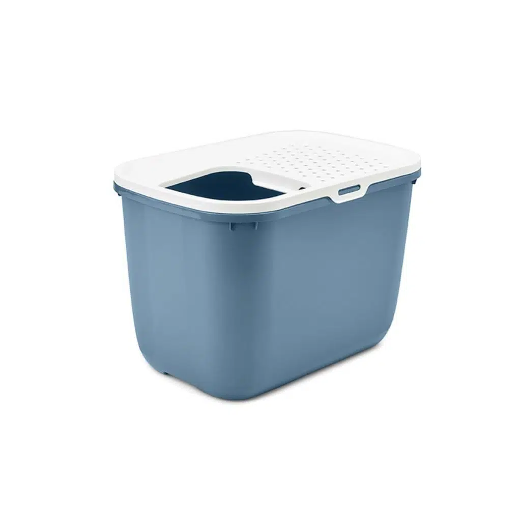 Savic Hop In üstten girişli kedi Tuvaleti BLUE