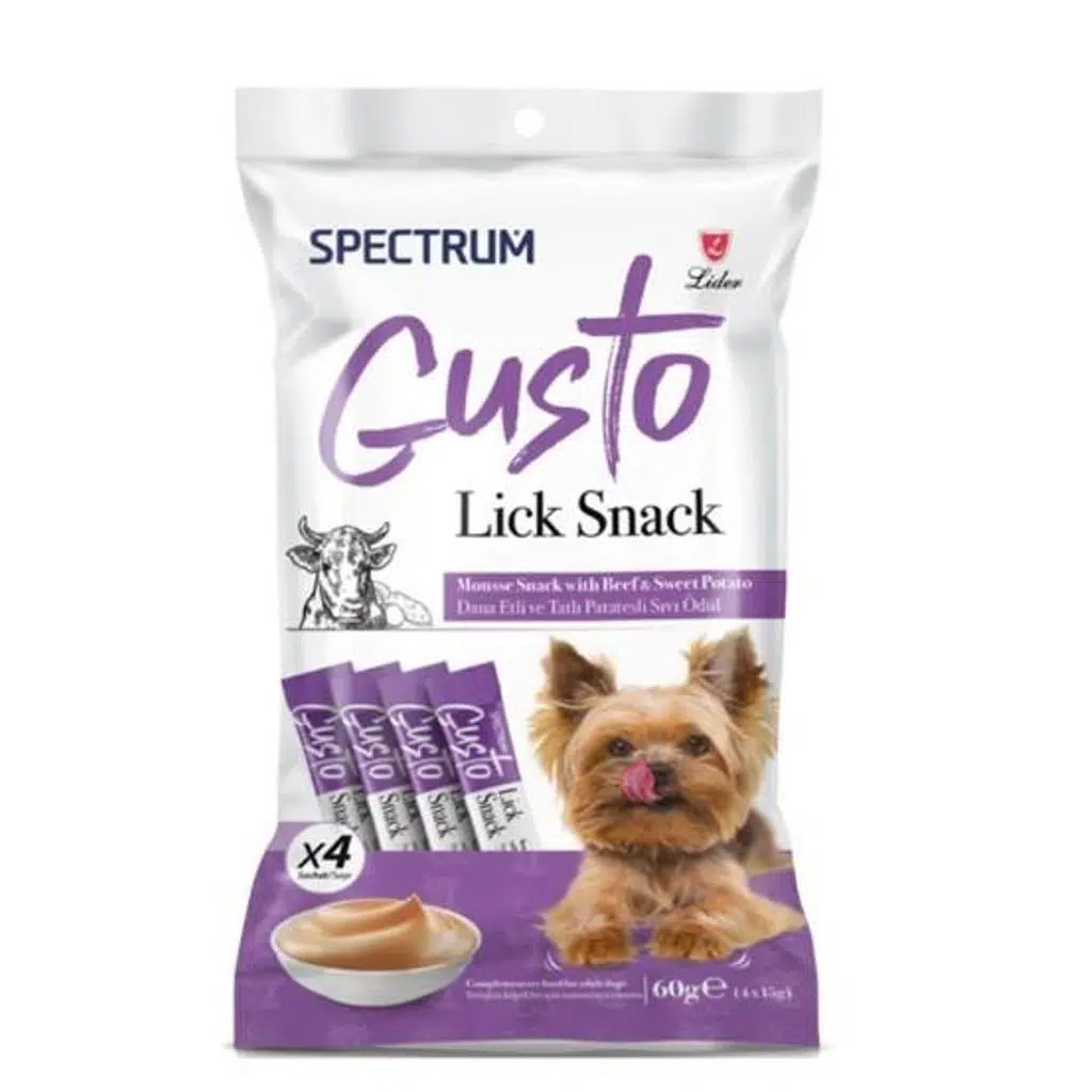 Spectrum Gusto Dana Etli ve Patatesli Köpek Sıvı Ödülü 4*15 Gr