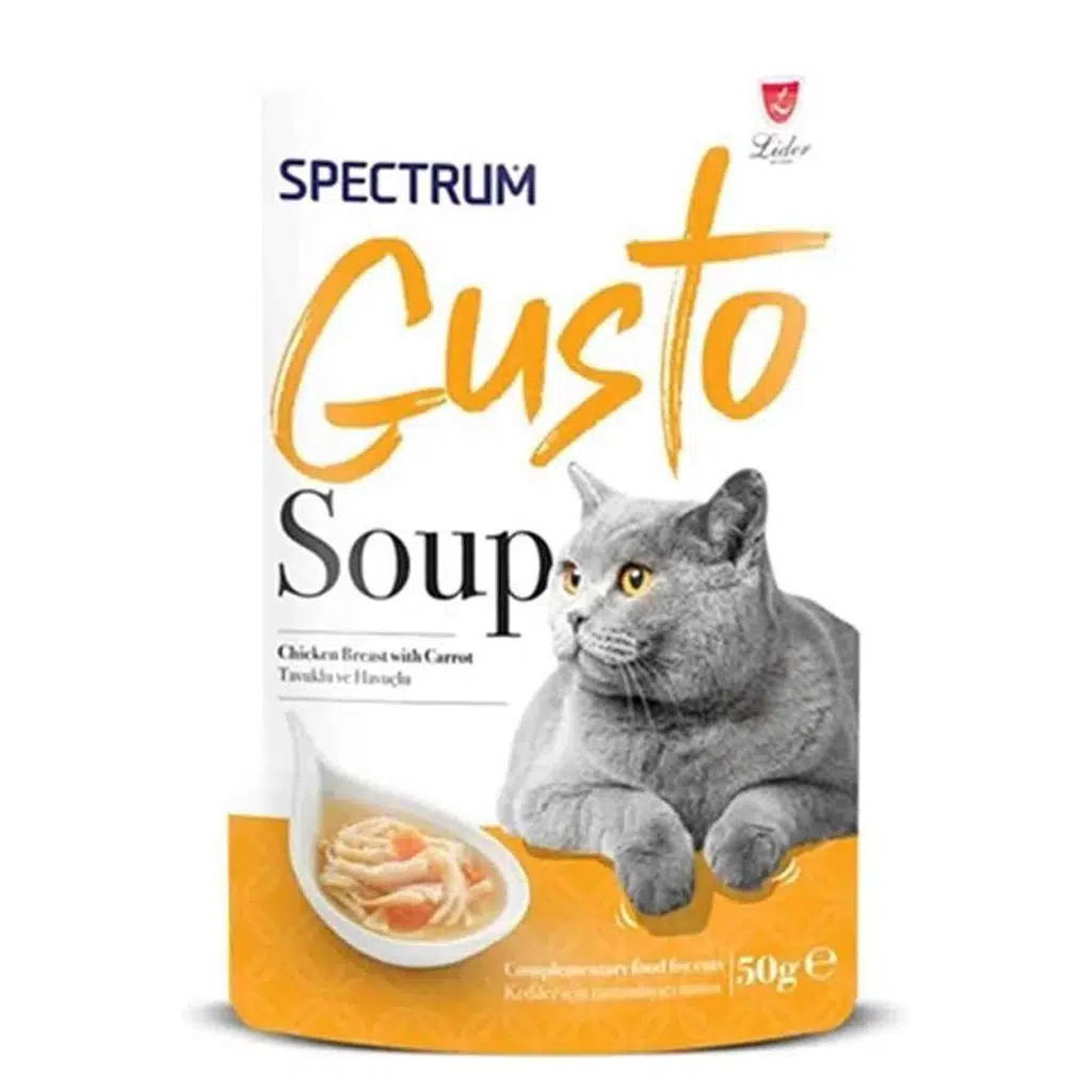 Spectrum Gusto Tavuklu ve Havuçlu Kedi Çorba 50gr