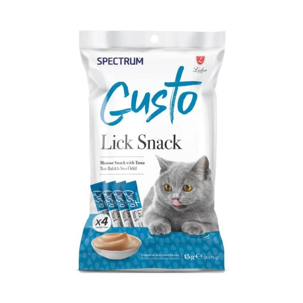 Spectrum Gusto Ton Balıklı Sıvı Kedi Ödül Maması 4x15gr