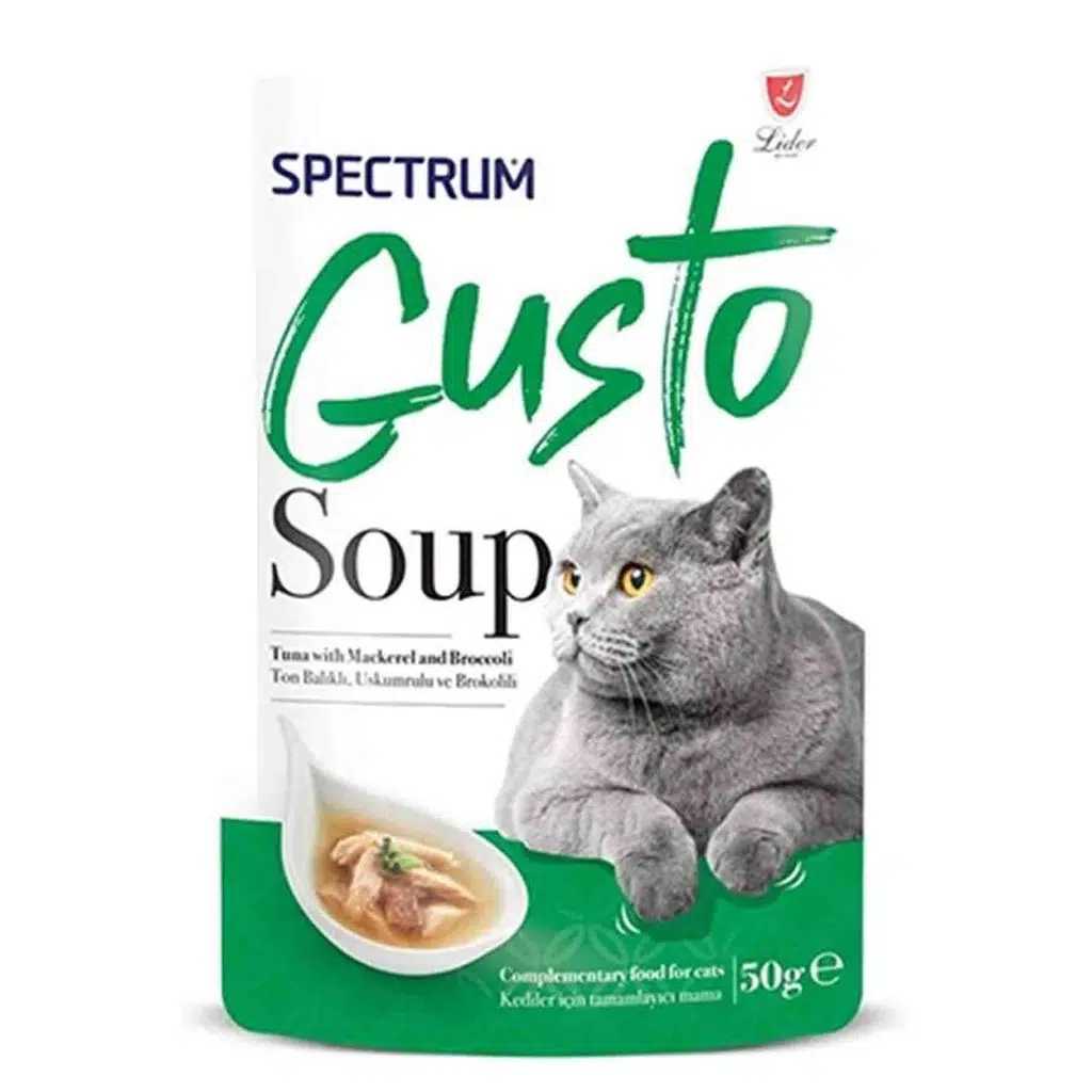 Spectrum Gusto Ton Balıklı, Uskumru, Brokoli Kedi Çorbası 50 Gr